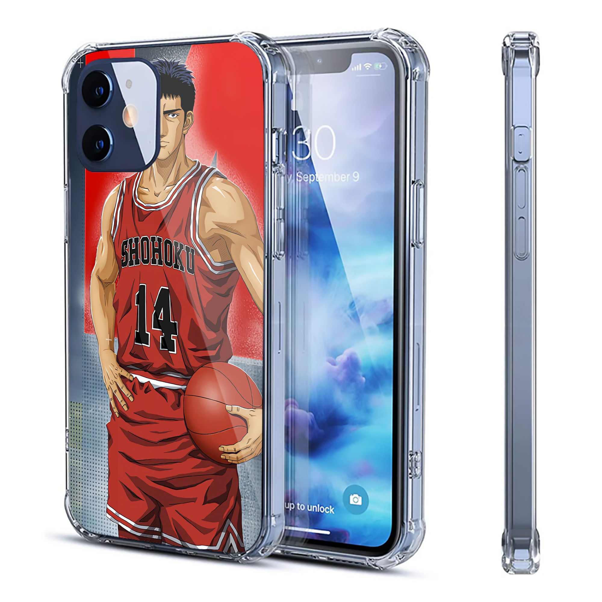 （画像用） SLAM DUNK／スラムダンク 【iPhone 12シリーズ対応】透明スマホケース（クリアソフトケース）